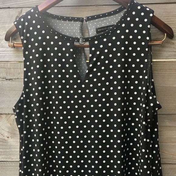 WHBM Layered Polka Dot Tank - Picture 1 of 10